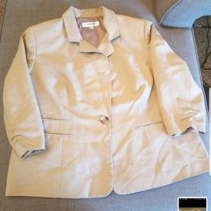 Tan Jones Studio Dress/Casual Jacket 18W